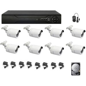 Housecurity - kit kameras ahd 5 mpx dvr 8 kanäle 8 kameras 5MP ahd hd 2 tb