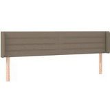 Led Kopfteil Taupe 163x16x78/88 cm Stoff Vidaxl