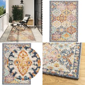 Vidaxl - Teppich arbizu Indoor und Outdoor Vintage-Design 140x200 cm - Teppich - Vintage-Teppich - Polypropylen Teppich - Flurmatte