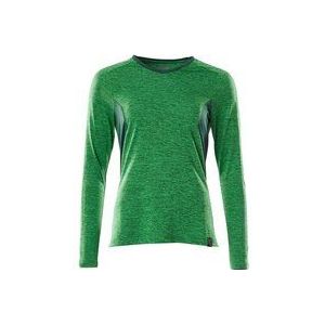 Mascot MASCOT® ACCELERATE T-Shirt, Damenpassform mit feuchtigkeitstransportierendem COOLMAX® PRO, langarm, V-Ausschnitt Gr. L grasgrün/grün