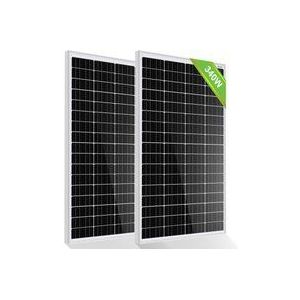 Eco-worthy - Solarpanel 12V 340W Monokristallines Solarmodul Netzteil für Wohnwagen, Wohnmobil, grunes Haus, Ein-/Aus-Gitter-System erhaltlich (2pcs