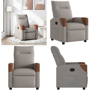 Relaxsessel Taupe Stoff - Vidaxl