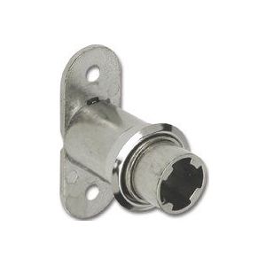 Zylinder-Druck-Drehschloss 6028 Zamak vernickelt - Hekna