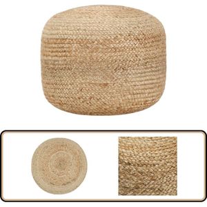 Handgefertigter Sitzpuff 45 x 30 cm Jute - Sitzsack - Pouf - Wohnaccessoire - Deko - Jute Möbel