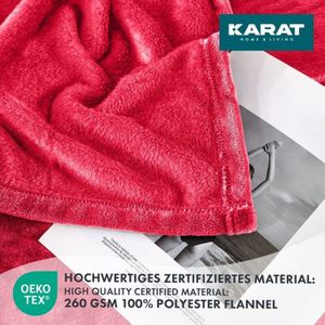 Kuscheldecke Grace Rot 150 x 200 cm