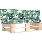 Outdoor-Ecksofa Paletten Kiefernholz Imprägniert vidaXL