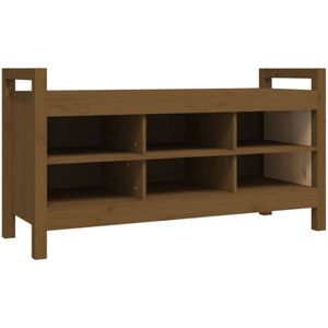 Vidaxl - Flurbank Honigbraun 110x40x60 cm Massivholz Kiefer