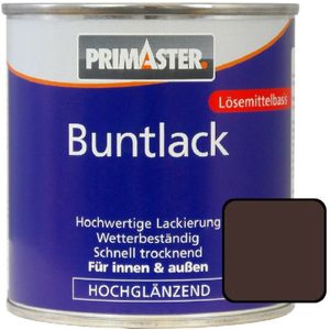 Primaster - Buntlack 125ml Schokobraun Hochglänzend Wetterbeständig Holz & Metall