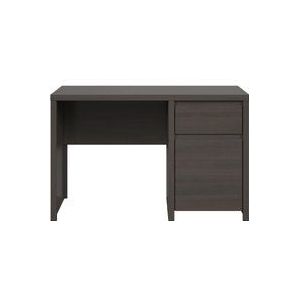 Schreibtisch Soren mit 1 Schublade und 1 Tür, Dunkles Holzoptik, 65cm