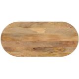 Vidaxl - Tischplatte 90x40x2,5 cm Oval Massivholz Mango