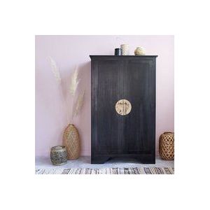 Asia-Schrank aus massivem Mahagoni 105 cm