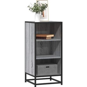 Torana - Sideboard Grau Sonoma 35,5x35x76 cm Holzwerkstoff und Metall
