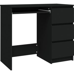 Schreibtisch Schwarz 90x45x76 cm Holzwerkstoff Vidaxl