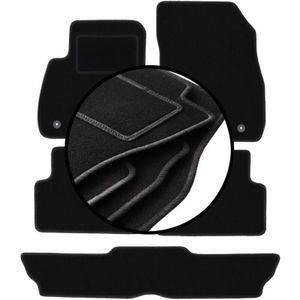 Komplettset Veloursmatten für: Opel Zafira C 7-Sitzer (2012-2019)