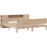 Vidaxl - Massivholzbett mit Regal ohne Matratze 180x200 cm Kiefer
