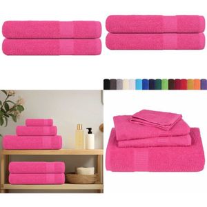 Vidaxl - Saunatücher 2 Stk. Rosa 80x200 cm 360 g/m² 100% Baumwolle