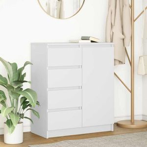 Torana - Sideboard mit Schubladen Weiß 71x35x84 cm Holzwerkstoff