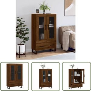 Vidaxl - Highboard Braun Eichen-Optik 69,5x31x115 cm Holzwerkstoff