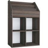 Kinder-Bücherregal Grau & Sonoma-Eiche 71x30x114 cm Spanplatte vidaXL