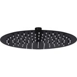 Vidaxl - Regenbrause Edelstahl 25 cm Rund Schwarz