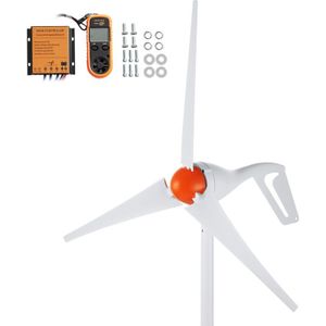 Mophorn - 500 w Windturbinengenerator, 12 v 3-Blatt-Windkraftsystem mit Anemometer, MPPT-Controller und einstellbarer Windrichtung, für Zuhause,