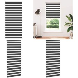 Vidaxl - Zebrarollo Schwarz 100x230 cm Stoffbreite 95,9 cm Polyester