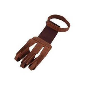 Csparkv - 1 pc 3-Design Bogenschießen Finger Schützen Handschuh Ziehen Bogen Pfeil Bogenschießen Schießen Handschuh Leder Einzel Handschuh