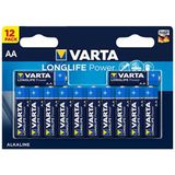 Varta - 12 LR6 AA-Batterien mit langer Lebensdauer