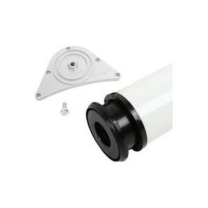 Tischbein Tischstütze ø 80mm Höhe 870 mm in Weiss Tischfuß Möbelfuss aus Metall