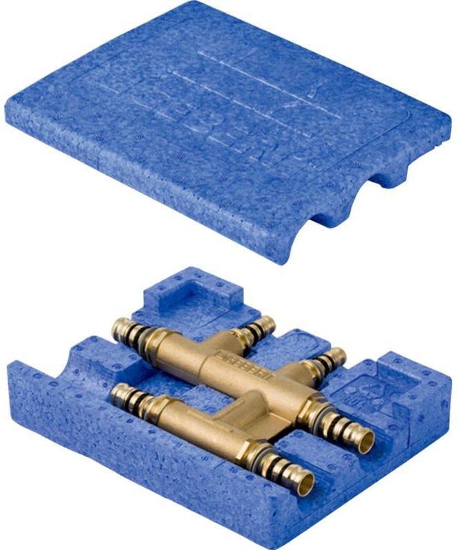 Mepla Kreuz-T-Stck m Dämmbox für Heizung 16x16x16mm - Geberit