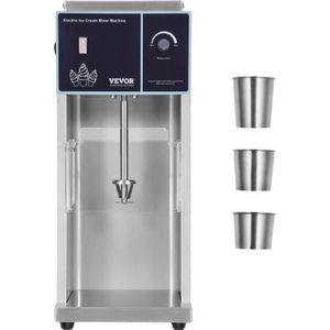 Vevor - Eiscreme-Mixer, 400 w Hochgeschwindigkeits-Eiscreme-Maschine, Mixer, Rührmaschine, 4200 U/min, stufenlose Geschwindigkeitseinstellung,