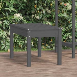 Vidaxl - Gartenbank Grau 80x44x45 cm Massivholz Kiefer