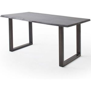 Lomadox - Esszimmer Tisch 200x100 cm, Akazie massiv, grau sandgestrahlt - COSENZA-06