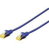 Digitus - DK-1644-A-020/B RJ45 Netzwerkkabel, Patchkabel cat 6a s/ftp 2.00 m Blau Halogenfrei, verdril