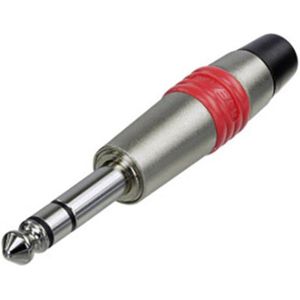 Rean av NYS228C-0-CON Klinken-Steckverbinder 6.35 mm Stecker, gerade Polzahl: 3 Stereo Silber, Schwa