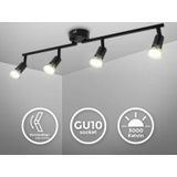 B.k.licht - Deckenstrahler - 11,6W, 1040lm, led, schwenkbar, GU10, warmweiß, schwarz