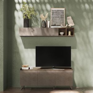 Iperbriko - Fernsehtisch Bronze 72x181x42 cm