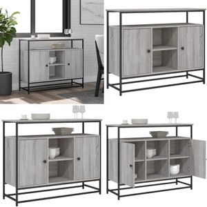 Vidaxl - Sideboard Grau Sonoma 100x35x80 cm Holzwerkstoff - Schreibtisch - Wohnzimmermöbel - Sideboard Grau - Holz Sideboard - Regal - Home & Living