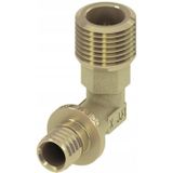 Flex Bogen mit ag 20x3/4' Messing dvgw Fittings - Tece