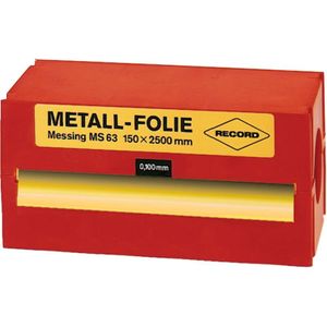 Metallfolie Stahl rostfr. 150x2500x0,100 mm Record