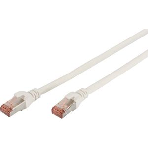 DK-1644-050/WH RJ45 Netzwerkkabel, Patchkabel cat 6 s/ftp 5.00 m Weiß Flammwidrig, Foliensch - Digitus