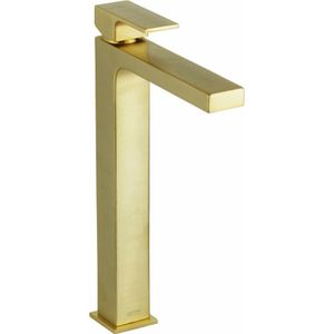 Gattoni Rubinetteria - Waschtischmischer hohes quadratisches Modell gebürstete Goldfarbe Gattoni square 2584/25SG Gebürstetes Gold