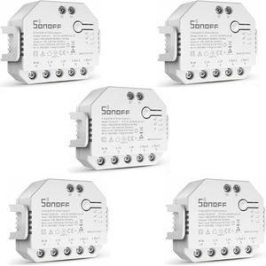 Sonoff - mini dual R3 2-Gang 2-Wege Smart Light Switch 5 pieces