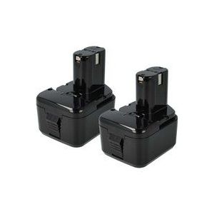 2x Akku kompatibel mit Hitachi db 12DM2, DH15D2, dh 15D2, DH15DV, dh 15DV, DN12DY Elektrowerkzeug (3300 mAh, NiMH, 12 v) - Vhbw