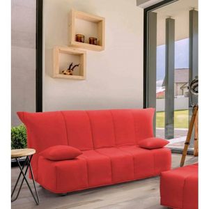 Schlafsofa Allegra, 3-Sitzer-Sofa, 100% Made in Italy, Wohnzimmersofa mit Trolley-Öffnung, aus gepolstertem Stoff, inklusive Kissen, Cm 165x90h85,