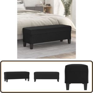 Vidaxl - Sitzbank Schwarz 100x35x41 cm Kunstleder - Sitzbank - Schwarze Sitzbank - Kunstledersitzbank - Sofa - Lounge Möbel