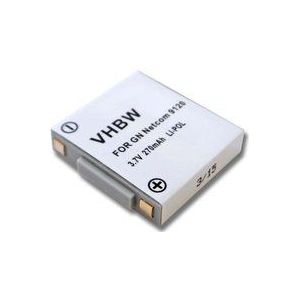vhbw Akku kompatibel mit GN Netcom Jabra GN9120, GN9120, GN9125, GN9125 Flex, GN9125 Micro, GN9125 Mini Headset Kopfhörer (270mAh, 3.7V, Li-Polymer)