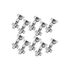 Topfband 110° mit Schließautomatik inkl. Montageplatte 173L6100, Mittelanschlag 71B3650, 10er Set - Blum