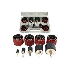 25 Stück Schleiftrommel, 80er und 120er Körnung, Schleifhülse für Schleifmaschine, 1/8 Zoll und 1/4 Zoll Schleifhülse, Schleiftrommel für Bohrer,