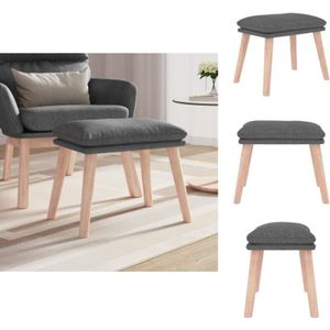 Vidaxl - Polsterhocker - Living Fußhocker Hellgrau 45x29,5x35 cm Stoff - Grau